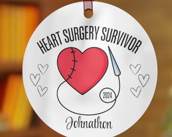 Heart Surgery Survivor Ornament Heart Surgery Gift Get Well Gift Heart Attack Gift Heart Warrior Heart Transplant Open Heart Surgery Gift