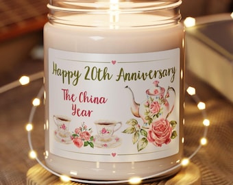 20th Wedding Anniversary Candle China Anniversary 20th Anniversary