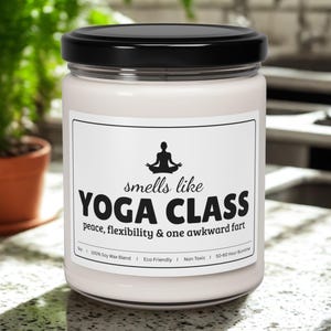 Yoga Instructor Candle: Funny Gift for Yoga Teacher