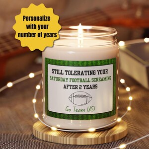 Personalized Saturday Football Anniversary Gift, College Football Gift for Him, Anniversary Gift for Husband, Gift for Football Fan,