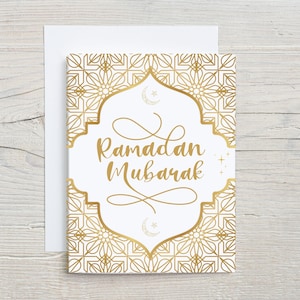 Ramadan Mubarak Greeting Card Ramadan Gift Eid Greeting Card Eid Card Eid Gift Islamic Holiday Card Muslim Holiday Card Muslim Greeting Card