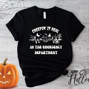 Halloween Emergency Room Shirt, Halloween Emergency Department T-Shirt, Funny Halloween Nurse Tee, ER Registered Nurse Sweater,Spooky Season