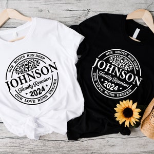 Personalized Family Reunion Shirt, Family Reunion 2024 Shirt, Our Roots Run Deep Our Love Runs Deeper T-Shirt, Custom Family Tree Love Shirt