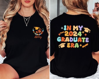In meinem 2024 graduierten Ära Shirt, benutzerdefiniertes Abschluss T-Shirt, trendiges graduierte Era Shirt, Abschluss 2024 Shirt, Senior 2024 Abschlussgeschenk