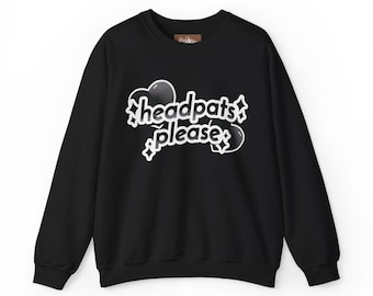 Sudadera de cuello redondo de color liso Headpats Please