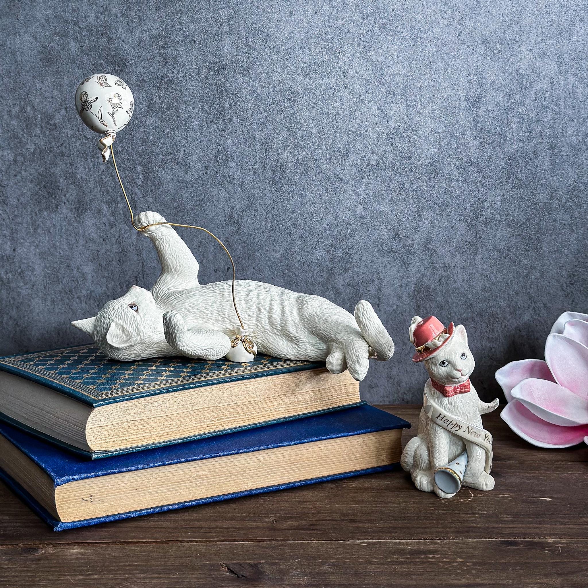 Lenox Cat Figurine - Etsy