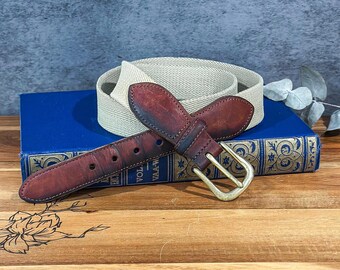 Coach Brown Leather Belt Silver Toned Brass Buckle Size 42  display picture 1