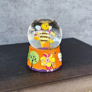 Winnie The Pooh Halloween Snow Globe Bumble Bee Costume Mini Water Globe Trick Or Treat Collectible Disney Decor Vintage Gift Idea