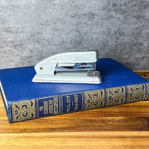Vintage Gray Swingline 99 Stapler – Consumers Power Memorabilia – Mid-Century Office Decor – Made in USA Classic Heavy-Duty Stapler