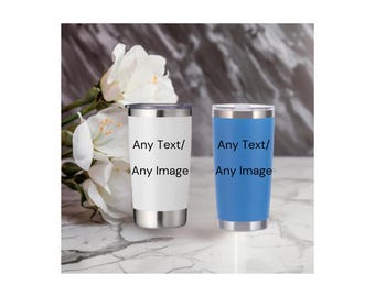 Vaso personalizado de 20 oz, taza de viaje personalizada, vaso grabado a láser, taza de acero inoxidable, vaso térmico, vaso con monograma, personalizado