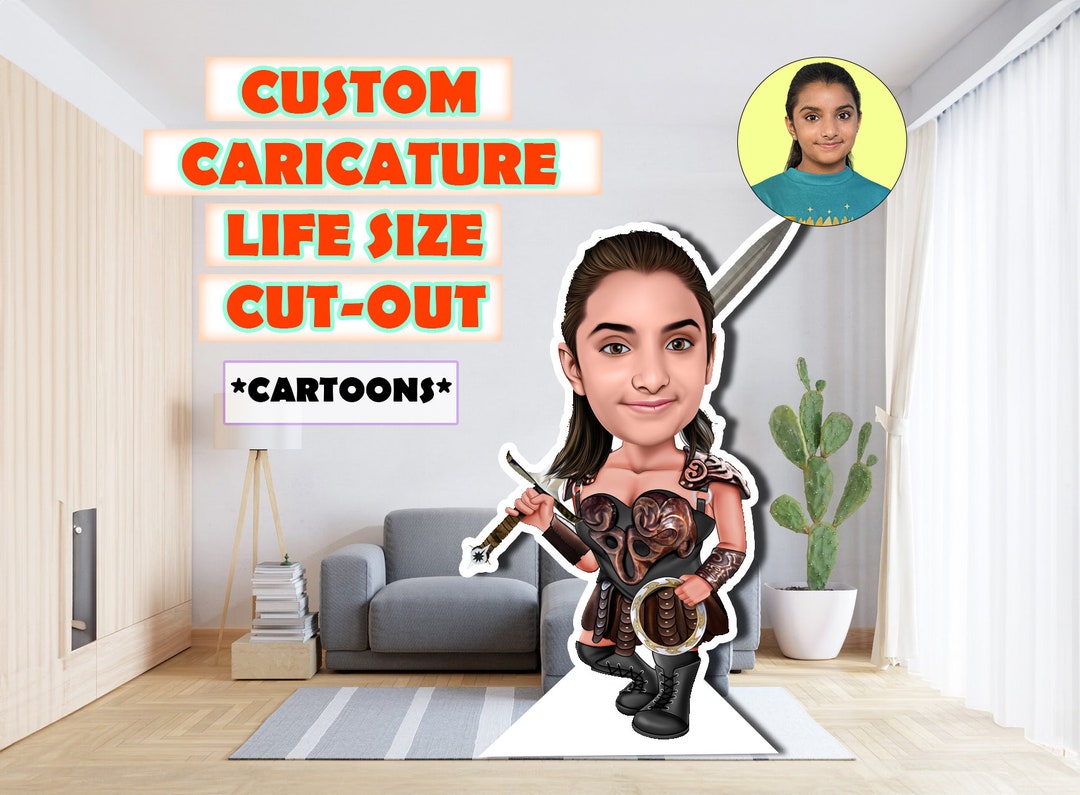 Life Size Cut Out, Custom Cartoon Caricature Standee, Cardboard Cutout
