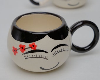 Moo-tiful Ceramic Mug with Cow Motif with Plate