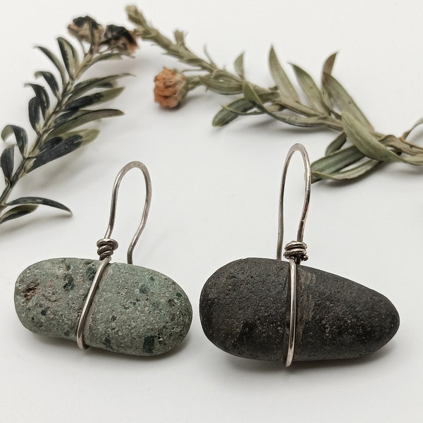 Rebecca Bashara Oregon Jewelry Designer River Rock Earringser