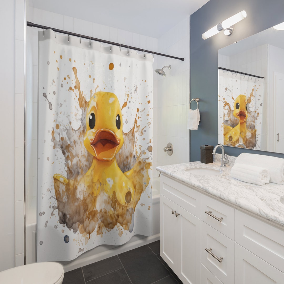 Rubber Ducky Shower Curtain - Etsy