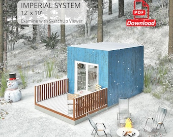 12x10 Tiny House Build Blueprint: Modular Cabin Plans (PDF Download)