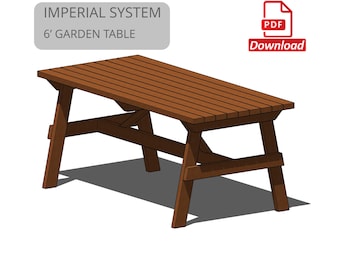 Garden Table Plans PDF Download