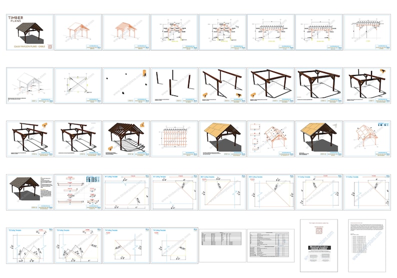 Gazebo Plans PDF Download - Etsy