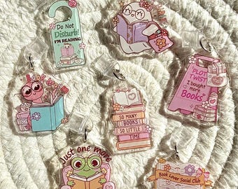 Book Lover Charms for Kindle/Kobo, USB C Dust Plug