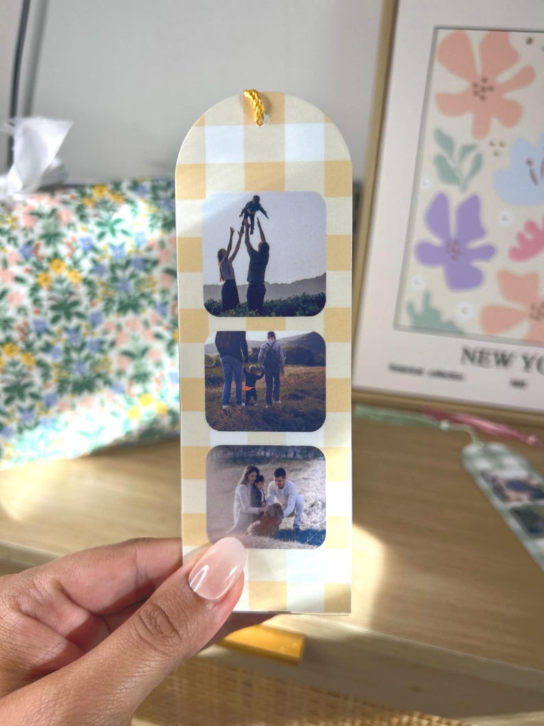 Personalized Photo Bookmark: Custom Acrylic Keepsake With Tassel - Etsy