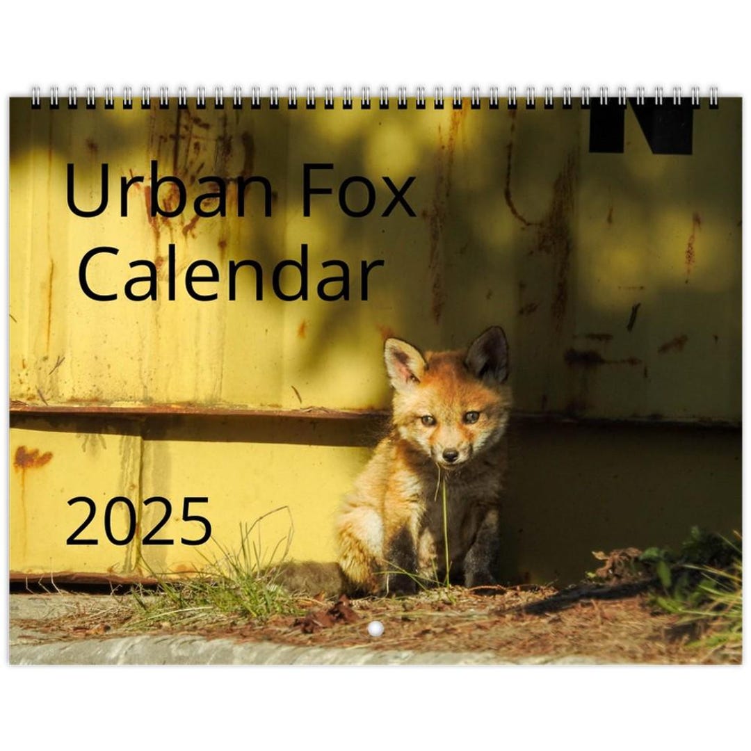 Urban Fox Family Wall Calendar english - Etsy