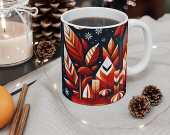 Festivity Sipper Mug, Unique Gift Birthday Gifts Gift for Friends Gift for Her Gift for Him Gifts for Coworkers Artistic Mug Modern Art Mug