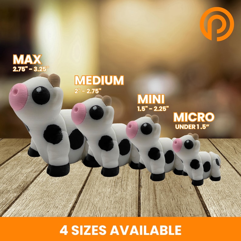 3D Printed Articulated Animal Fidget Toy Multi-size Pack, PLA Filament ...