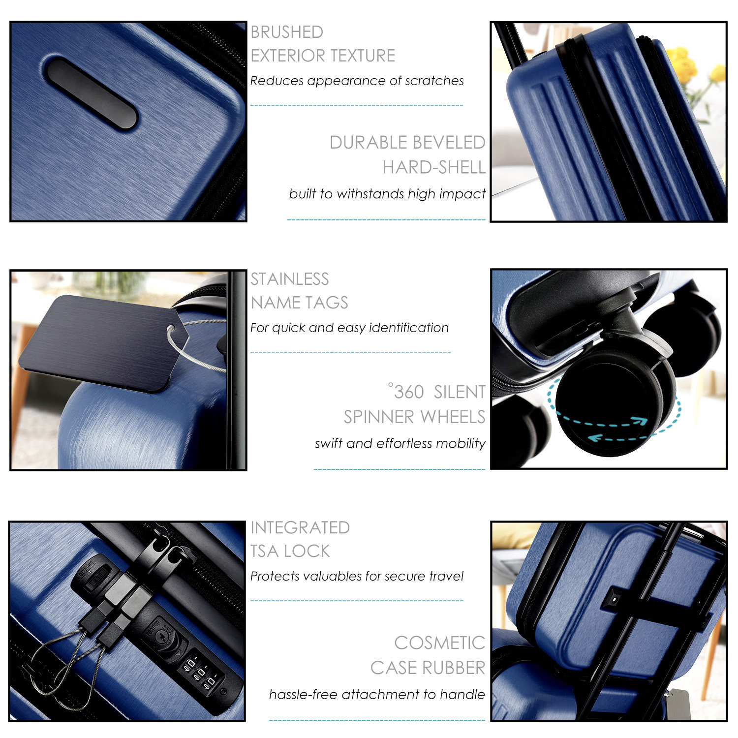 Personalized Luggage Set: Monogrammed Carry on Luggage With Spinner ...