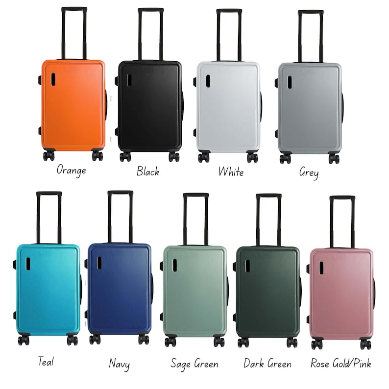 Personalized Luggage Set: Monogrammed Carry on Luggage With Spinner ...