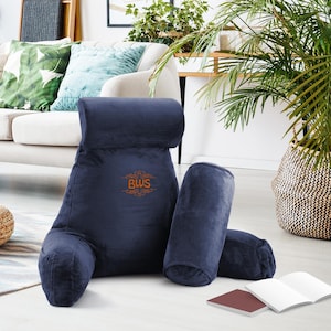Christmas Color Personalized Gift Reading Pillow with Arms, Back Rest Pillow, Embroidered Name or Monogram Pillow, Custom Embroidered Pillow