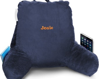 Monogrammed bed rest pillow online