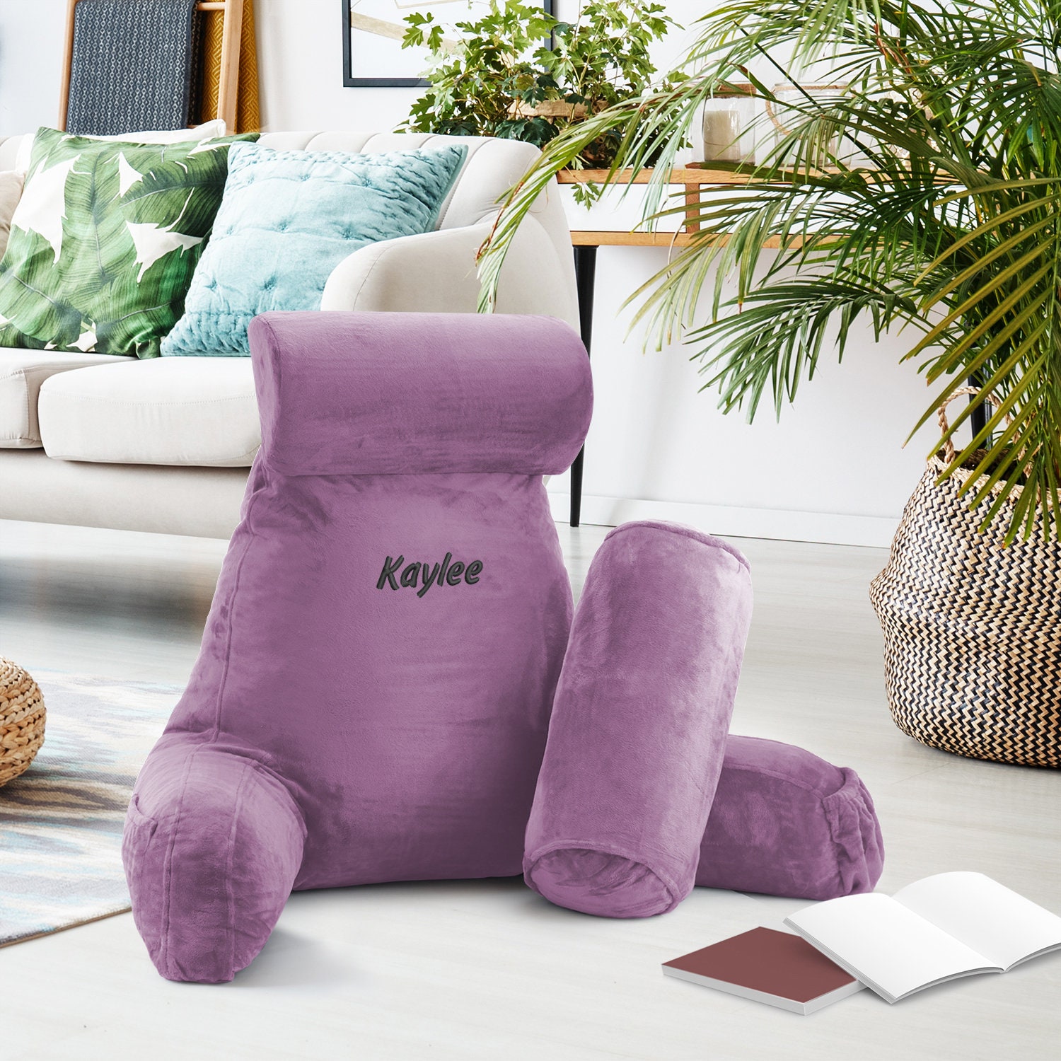 Reading Pillow Purple Backrest Pillow Reading Pillows For Sitting