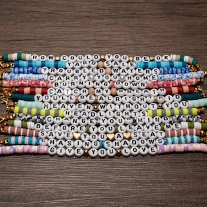 Alex Warren Inspired Beaded Friendship Bracelet: Song Title Jewelry