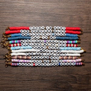 Benson Boone American Heart Beaded Elastic Friendship Bracelets