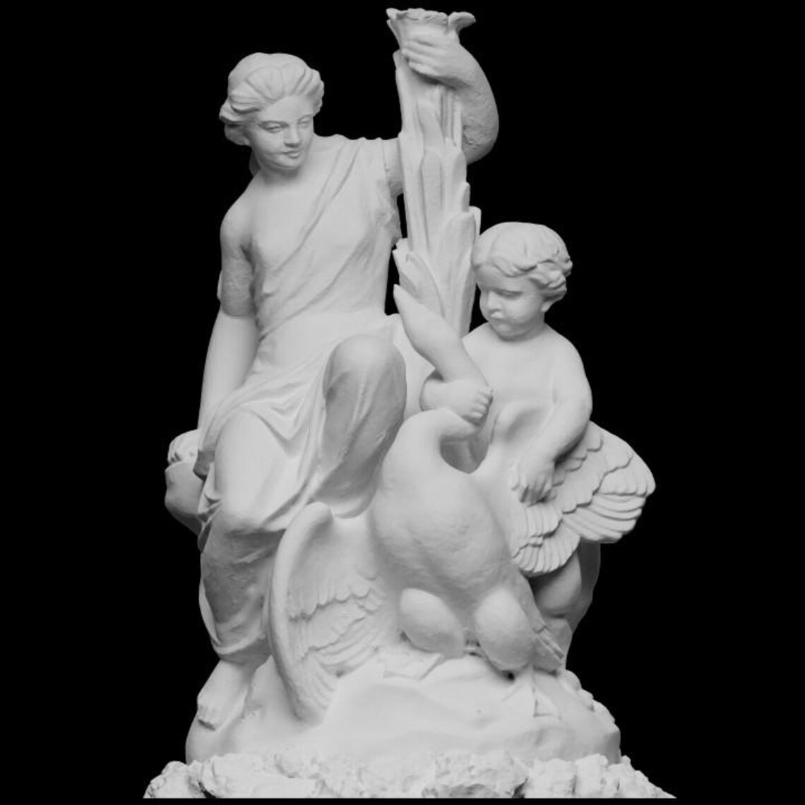 Leda And The Swan Greek Myth Historical Art 12K Resin Print leda-and-the-swan-greek-myth-historical-art-12k-resin-print