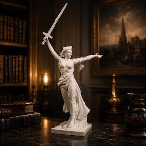 The Motherland Calls Statue, Volgograd Russia Monument, Soviet War Memorial Replica, 12K Resin Print, Historical Decor