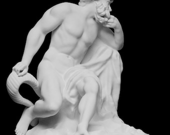 Plutus God of Wealth Sculpture: Greek Myth 12K Resin Print, Unpainted (10cm / 15cm)