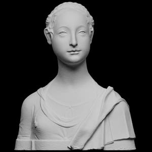 Portrait of a Young Girl | Roman Historical Art | 12K Resin Print | Unpainted Sculpture | 10cm / 15cm