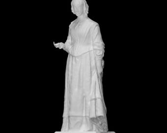 Florence Nightingale | La Dame à la lampe Art historique | Impression en résine 12K | Sculpture non peinte | 10 cm / 15 cm