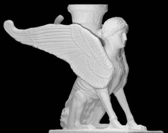 Esfinge de Giza / Modelo de resina de 12 quilates sin pintar (10 cm/15 cm)