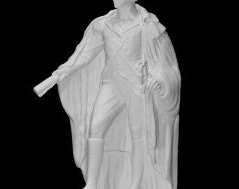 Washington démissionne de sa commission | Art historique américain | Impression en résine 12K | Sculpture non peinte | 10 cm / 15 cm