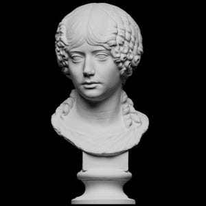 Portrait of Minatia Polla | Roman Girl Historical Art | 12K Resin Print | Unpainted Sculpture | 10cm / 15cm