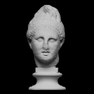 Apollo Bust: Unpainted 12K Resin Greek God Sculpture - DIY Figurine