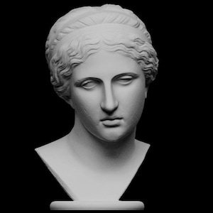 12K Resin Print Nymph Sculpture: Greek Myth Art, Unpainted Statue (10cm / 15cm)