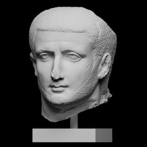 Bust of a Roman Man | Patrician Historical Art | Unpainted DIY Sculpture | 10cm / 15cm