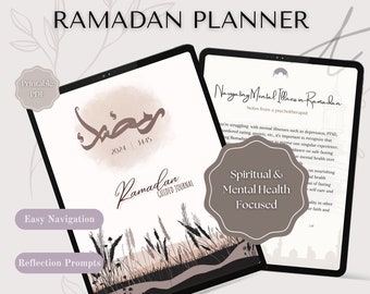 DIGITAL RAMADAN PLANNER 2024 | guided journal | self reflection for muslims