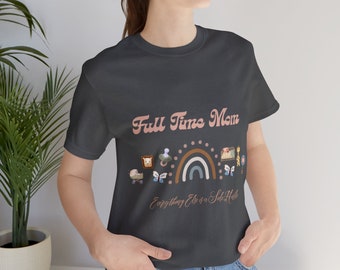 Boho Full-Time Mom Shirt – Thoughtful Gift for Moms