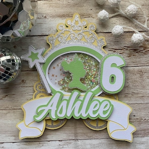 Custom Princess Tiana Cake Topper: Shaker Party Decor