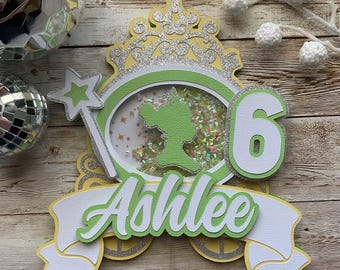 Custom Princess Tiana Cake Topper: Shaker Party Decor