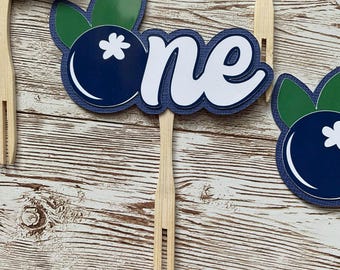 Blueberry Cupcake toppers (Only)