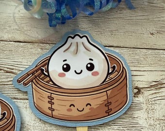 Blue Dumpling cupcake toppers